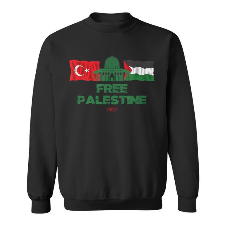 Free Palestine Turkey Flag Al Quds Freedom For Palestine Sweatshirt ...