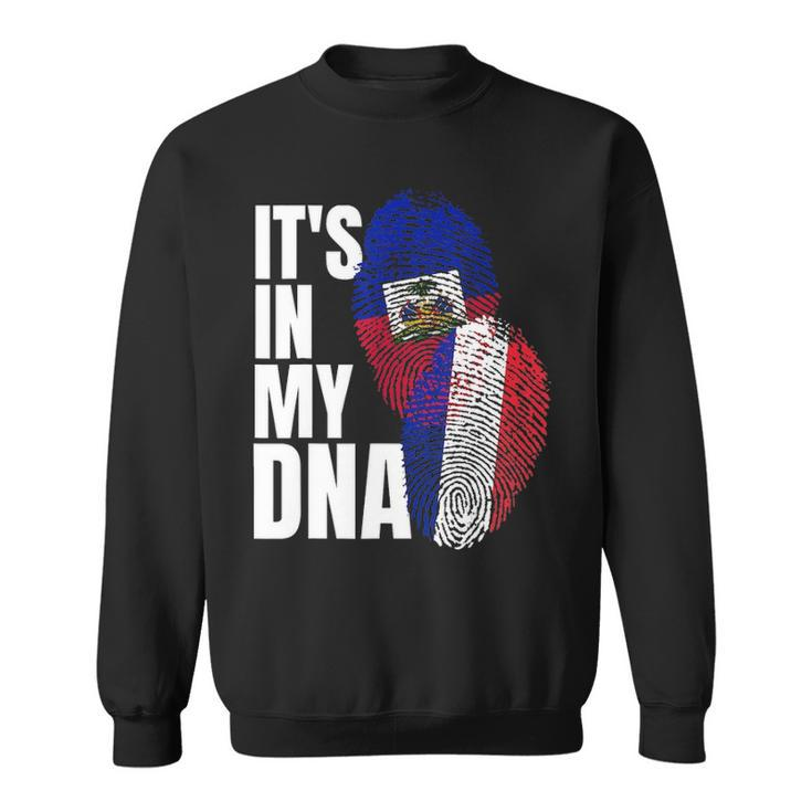 French And Haitian Mix Dna Heritage Flag Gift Sweatshirt