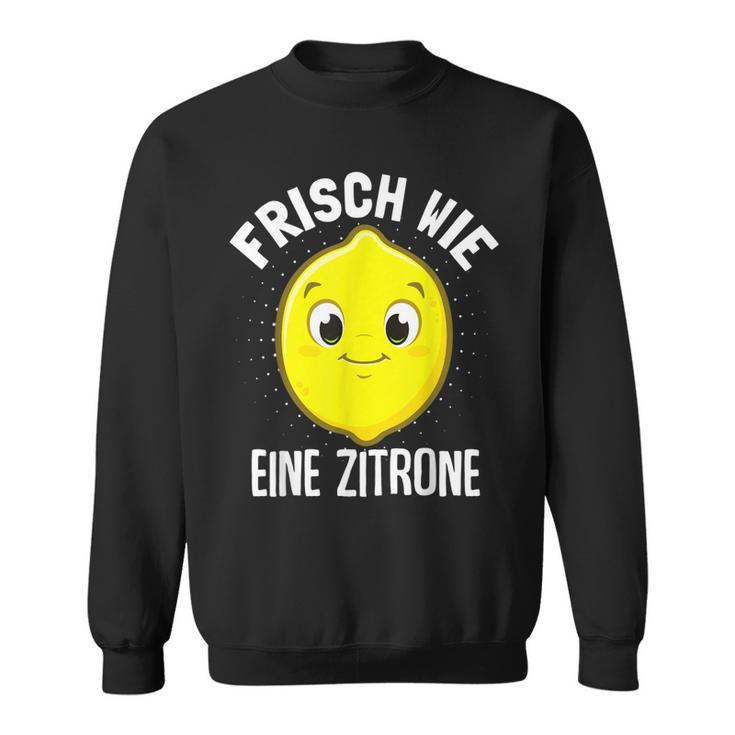 Frisch Wie Eine Zitrone Limette Früchte Zitronen Geschenk Sweatshirt