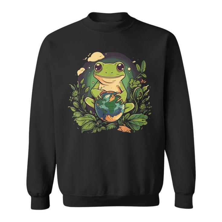 Frog Earth Day  Sweatshirt