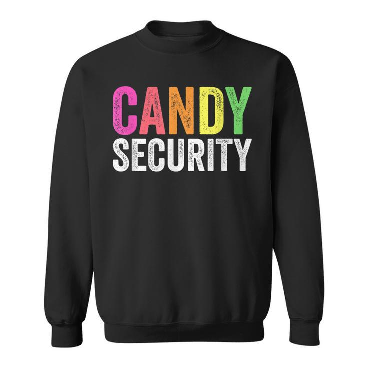 Funny Candy Security Halloween Costume  Men Women Sweatshirt Graphic Print Unisex
