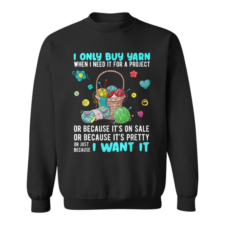 Funny Crochet Knitting Themed Novelty Gifts Sweatshirt