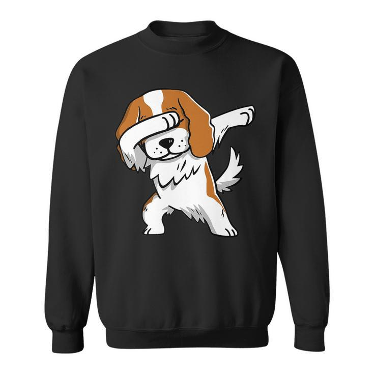 Funny Dabbing Cavalier King Charles Spaniel Dog Gift Sweatshirt