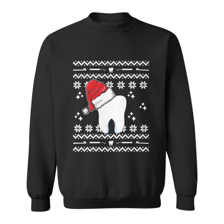 Funny Dentist Xmas Tooth Dental Assistant Ugly Christmas Gift Sweatshirt