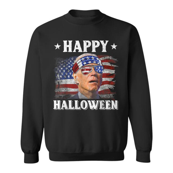 Funny Joe Biden Happy Halloween Confused 4Th Of July 2022 Sweatshirt
