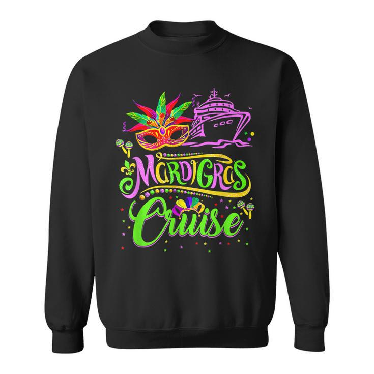 Funny Mardi Gras Cruise Cruising Mask Cruise Ship Carnival  Sweatshirt