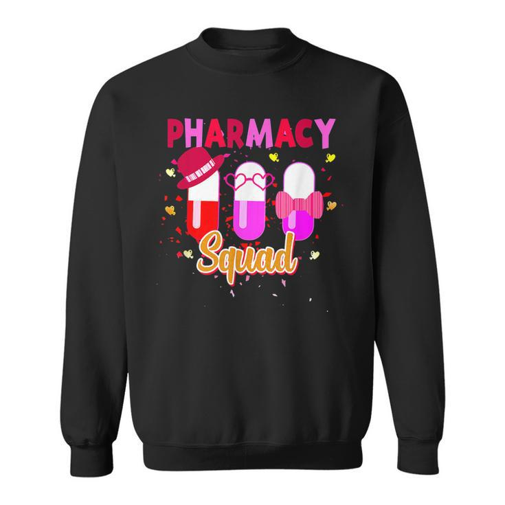 Funny Pharmacy Squad Pharmacist Valentines Day Matching  Sweatshirt