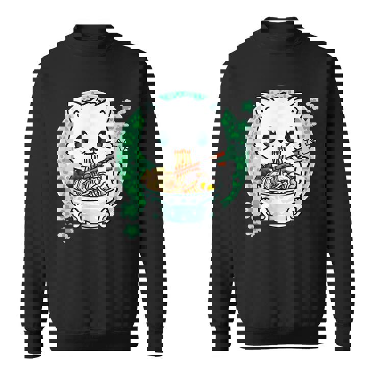 Funny Ramen Cat Kawaii Anime Ramen Cat Lovers Kawaii Neko V16 Men Women Sweatshirt Graphic Print Unisex