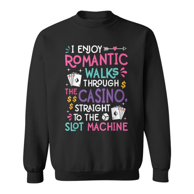 Funny Slot Machine Gambling Casino Gambler Vegas Gift Idea  Sweatshirt