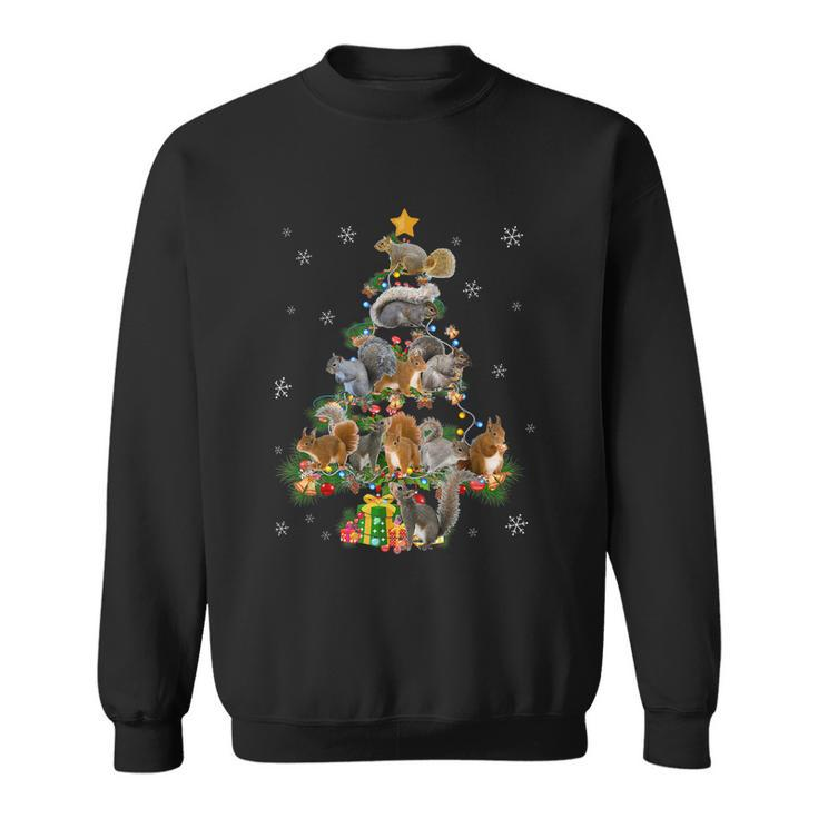 Funny Squirrel Christmas Tree Squirrel Lover Xmas Gifts Tshirt Sweatshirt