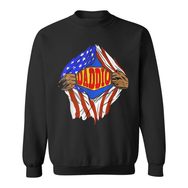 Funny Super Daddio Hero Family Sweatshirt