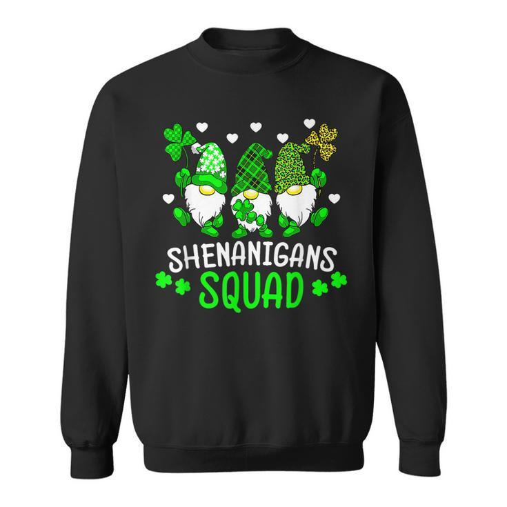 Funny Time For Shenanigans Squad St Patricks Day Gnomes  Sweatshirt