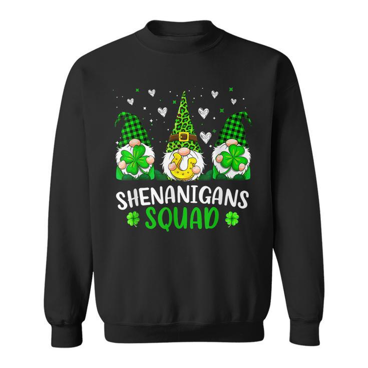 Funny Time For Shenanigans Squad St Patricks Day Gnomes  Sweatshirt