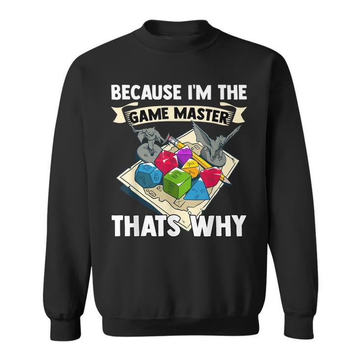 Game Master I W20 Würfel Pen Spiele Paper Rpg Dsa D20 Sweatshirt