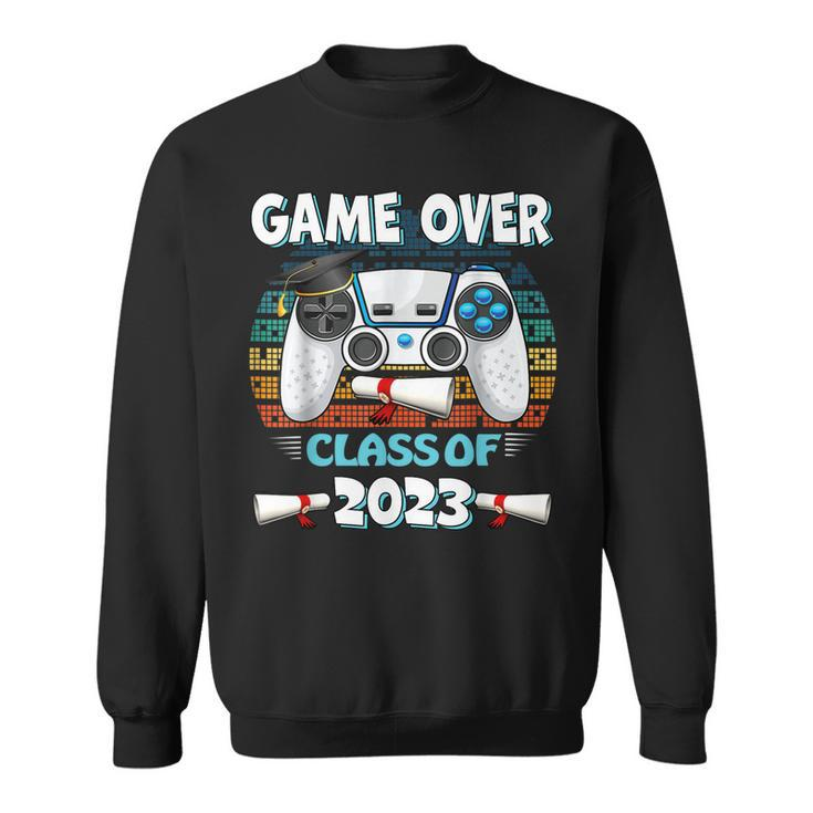 Game Over Class Of 2023 Video Gamer Graduation Gamer  Sweatshirt