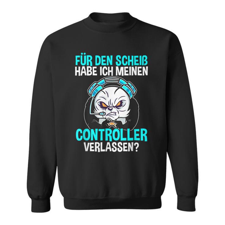 Gamer Zocker Controller Sweatshirt, Lustiger Spruch zum Zocken