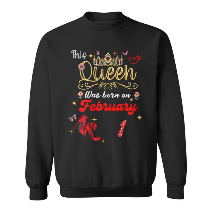 Geburtstag Königin 1. Februar Damen Sweatshirt, Besonderes Design