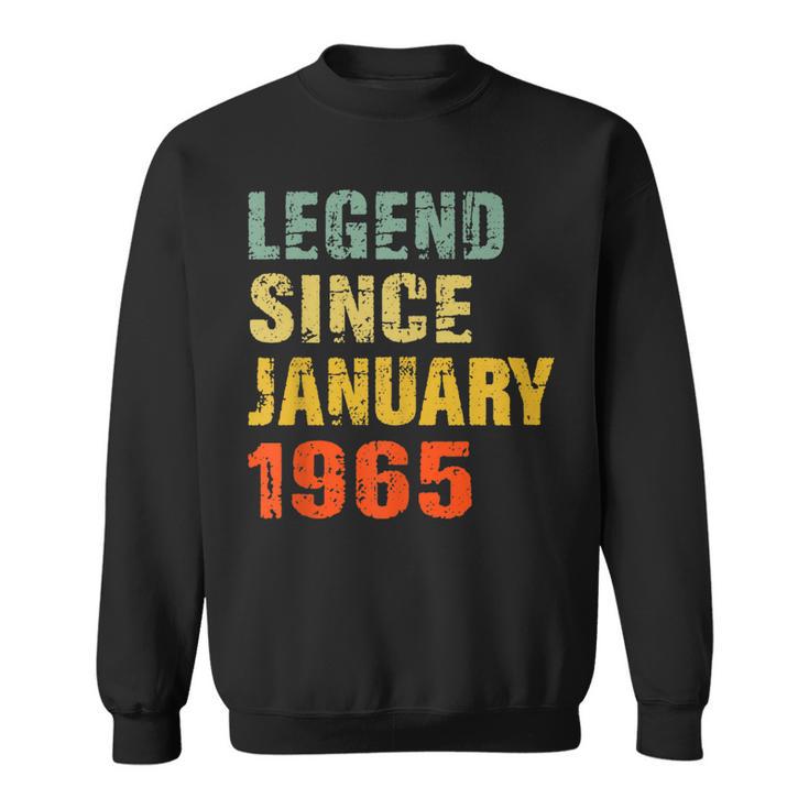 Geschenke Zum 57 Geburtstag Legende Seit Januar 1965 Sweatshirt