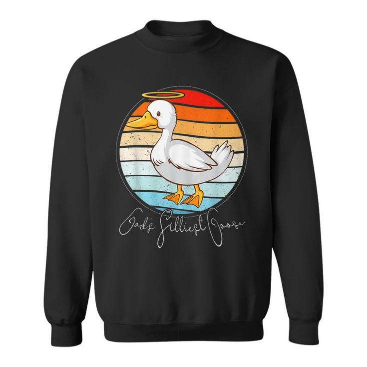 Gods Silliest Goose Funny Goose Meme  Sweatshirt