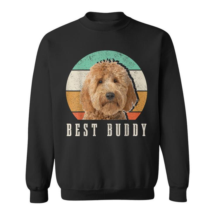 Goldendoodle Dad Doodle Mom Best Buddy Retro Vintage Dog  Sweatshirt