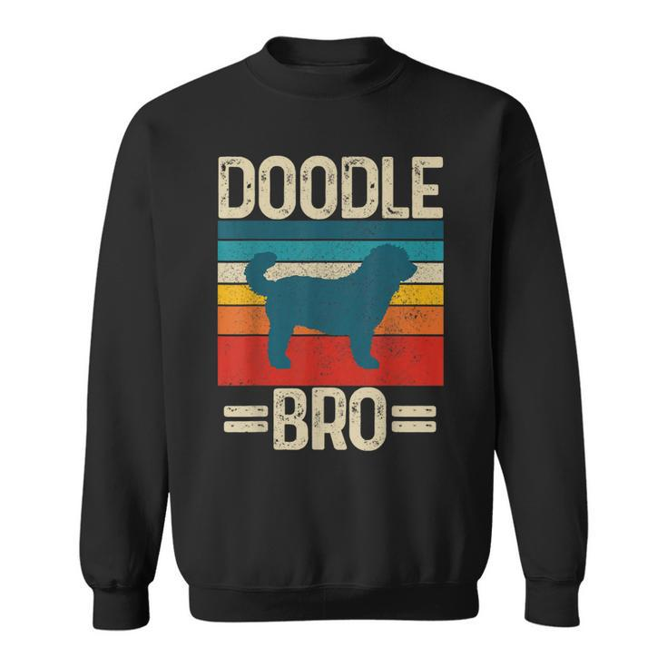 Goldendoodle Labradoodle Dad Golden Doodle Bro Vintage Dog  V2 Sweatshirt