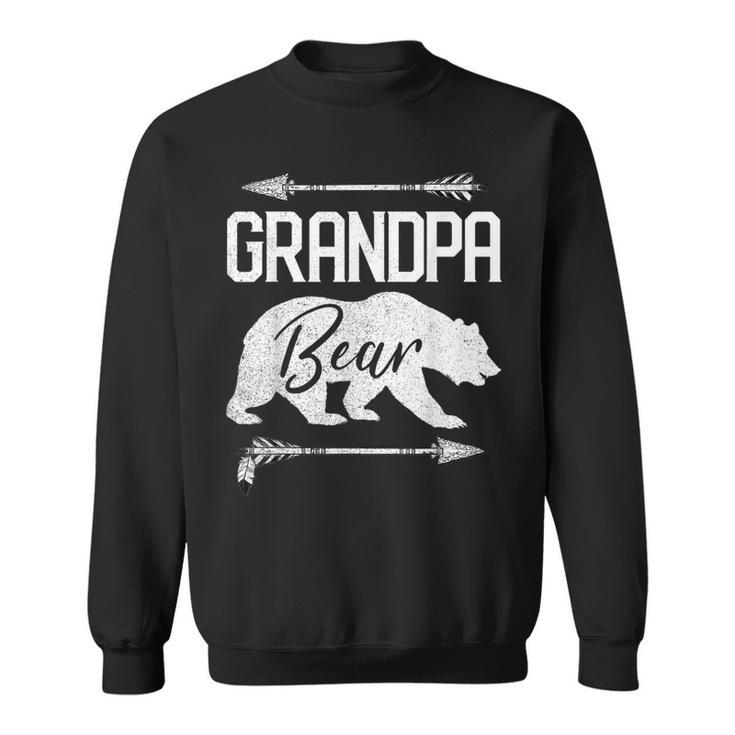 Grandpa Bear Funny Fathers Day Gift Papa Vintage Christmas  Sweatshirt
