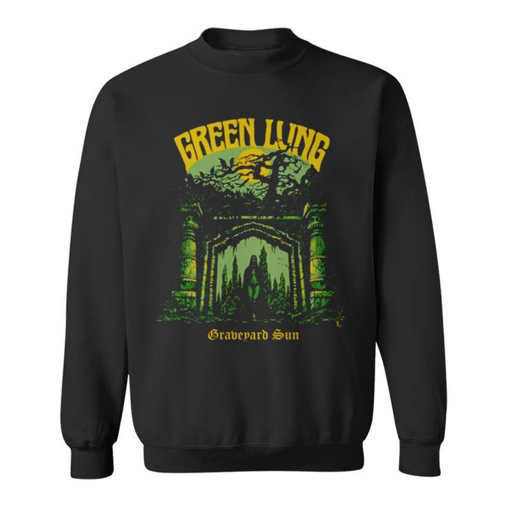 Graveyard Sun Iconic Green Lung Sweatshirt