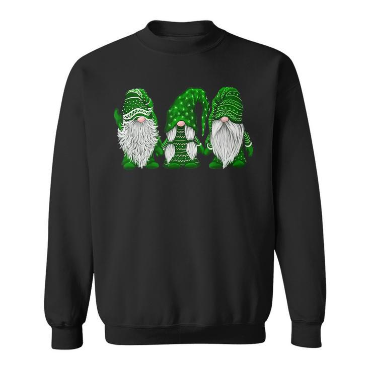 Green Sweater Gnome Design St Patricks Day Irish Gnome Sweatshirt