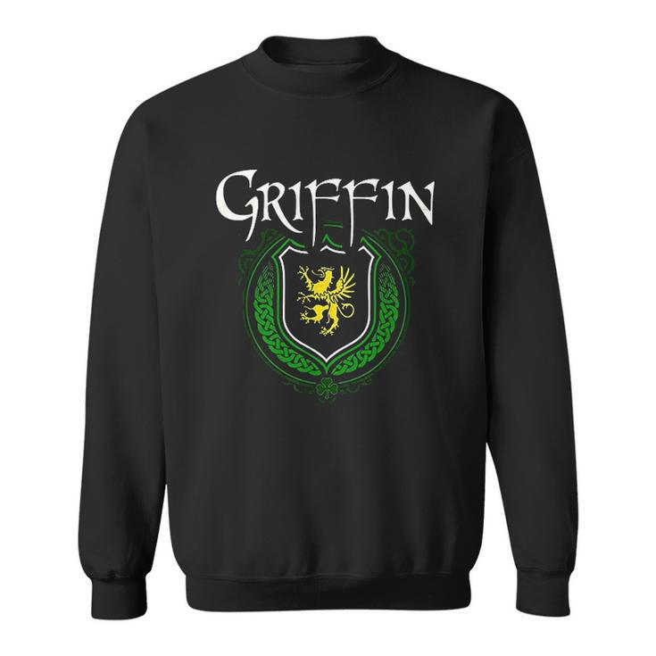Griffin Surname Irish Last Name Griffin Family Crest Men Women Sweatshirt Graphic Print Unisex