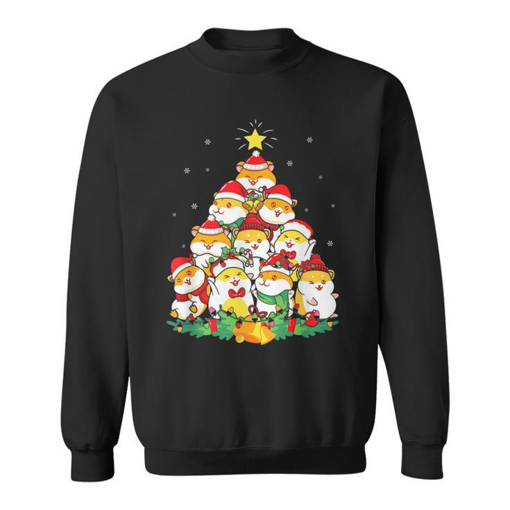 Guinea Pig Christmas Tree Ornament Decor Funny Xmas Pajamas Men Women Sweatshirt Graphic Print Unisex