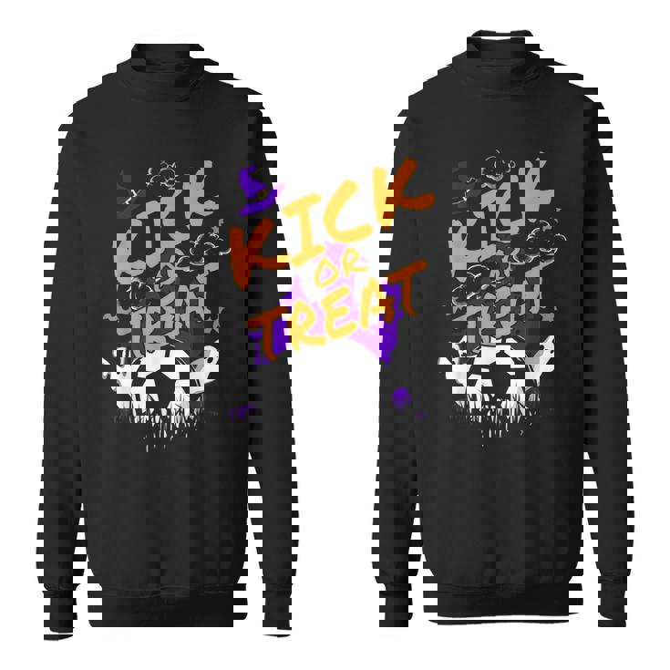 Halloween For Soccer Players With A Soccer Ball Men Women Sweatshirt Graphic Print Unisex