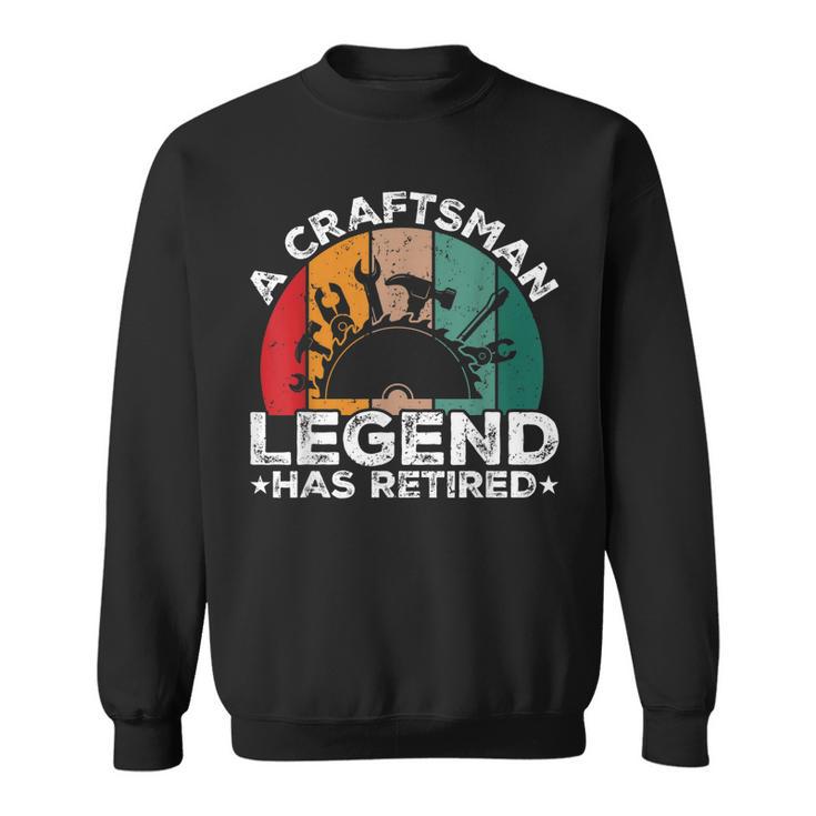 Handwerkerlegende Holzarbeiter Ruhestand Sweatshirt, Lustiges Rentner Design