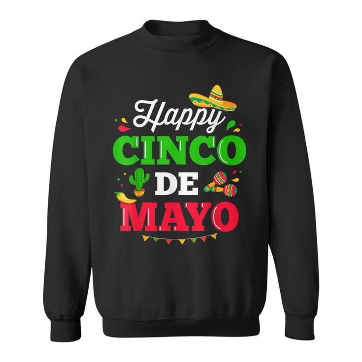 Happy Cinco De Mayo For Mexican Fiesta Costume Sweatshirt