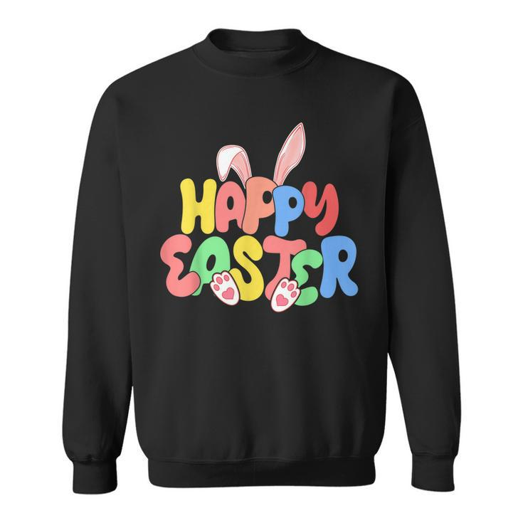 Happy Easter Easter Bunny Ears Easter Egg Hunt Matching Sweatshirt