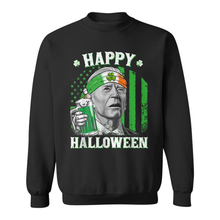 Happy Halloween Joe Biden St Patricks Day Leprechaun Hat  Sweatshirt