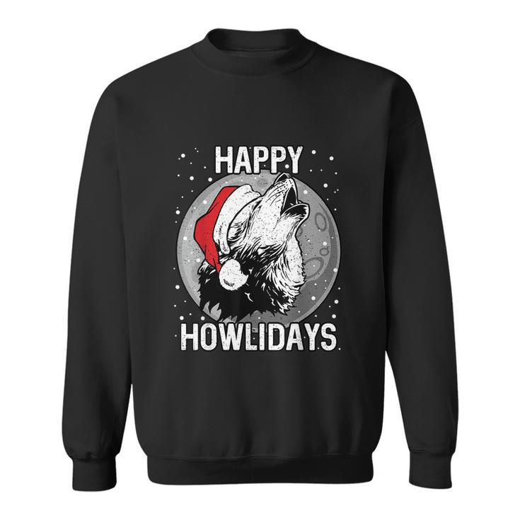 Happy Howlidays Shirt Christmas Wolf Sweatshirt