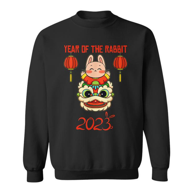 Happy Lunar New Year 2023 Cute Chinese Rabbit Decorations  V7 Sweatshirt