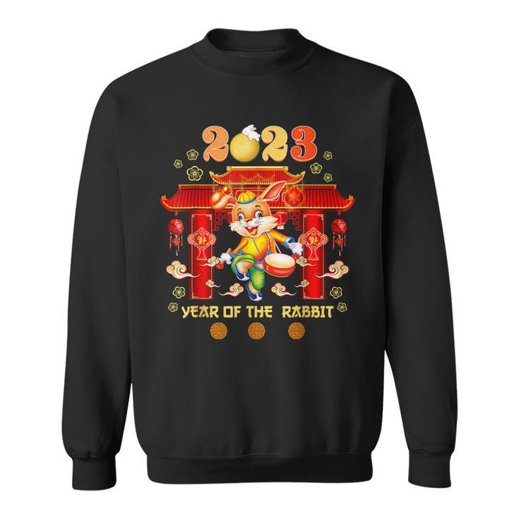 Happy New Year 2023 Year Of The Rabbit Eve Party Supplies  Men Women Sweatshirt Graphic Print Unisex