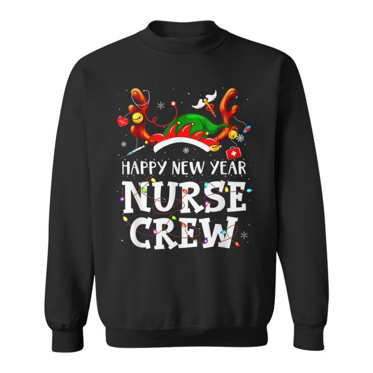 Happy New Year Nurse Crew Santa Favorite Nurse Christmas  Men Women Sweatshirt Graphic Print Unisex