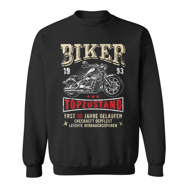 Herren 30 Geburtstag Mann Biker Geschenk Witzig Motorrad 1993 Sweatshirt