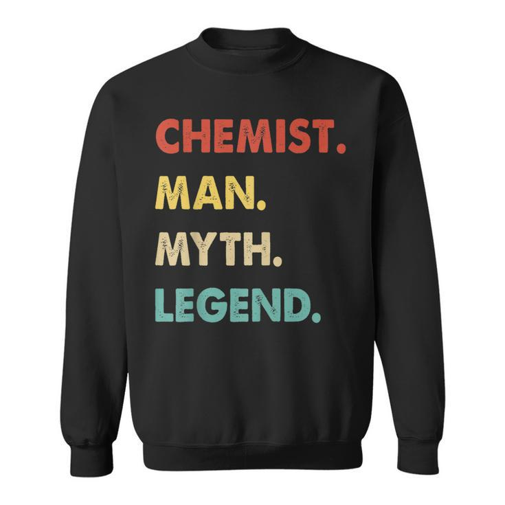 Herren Chemiker Mann Mythos Legende Sweatshirt