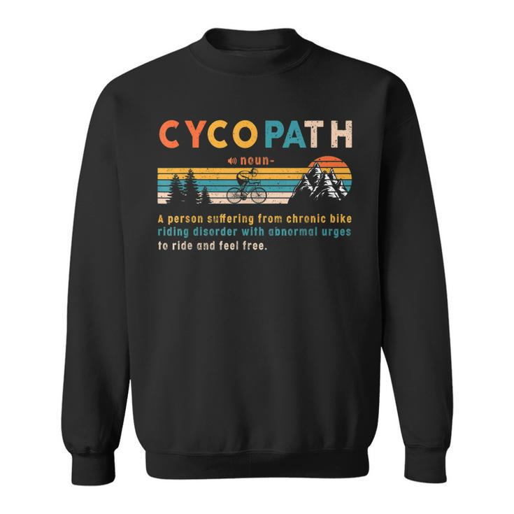 Herren Cycopath Mountainbike Sweatshirt, Lustig für MTB Biker