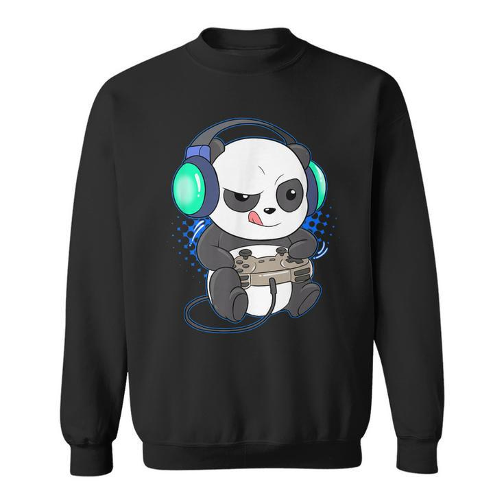 Herren Gaming Panda Sweatshirt, Video & PC-Spiele Motiv