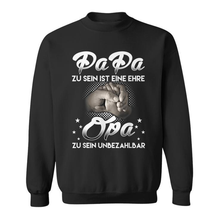 Herren Herren Ich Habe Zwei Titel Papa Und Opa Geschenk Sweatshirt