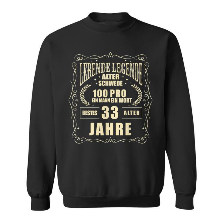 Herren Lebende Legende 33 Geburtstag Sweatshirt