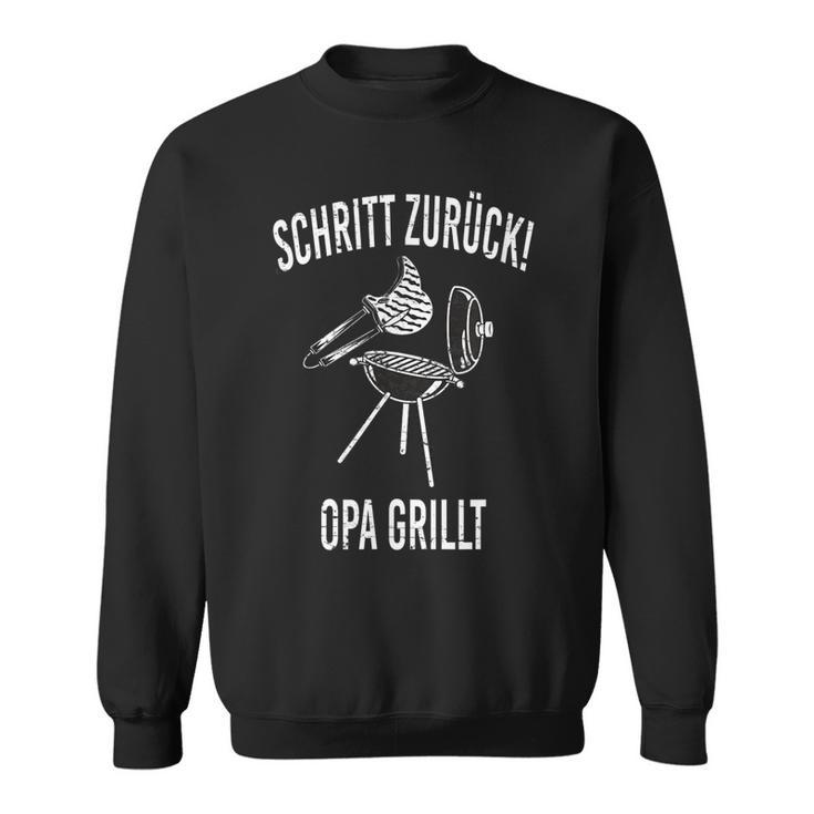 Herren Schritt Zurück Opa Grillt Sweatshirt