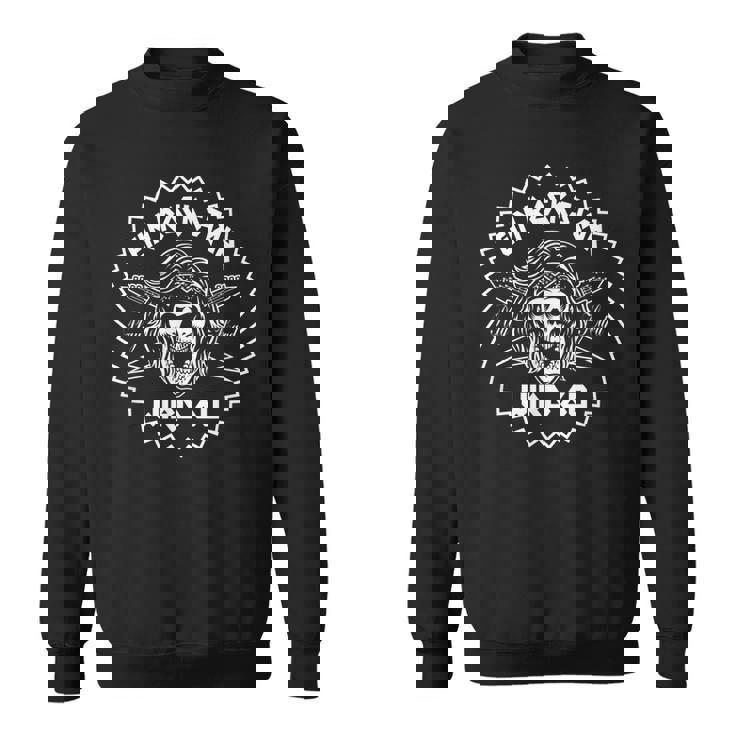 Herren Sweatshirt zum 60. Geburtstag, Heavy Metal Rockstar & Gitarre Design