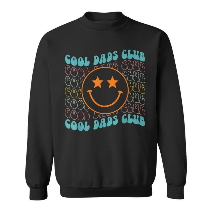 Hippie Face Cool Dads Club Retro Groovy Fathers Day Funny  Sweatshirt