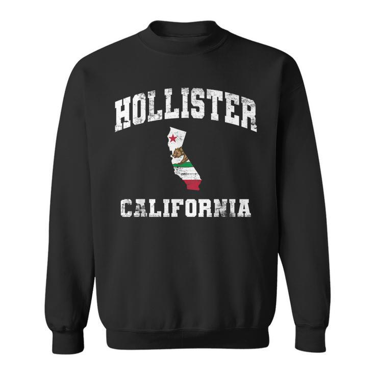 Hollister California Ca State Flag Vintage Athletic Style  Sweatshirt