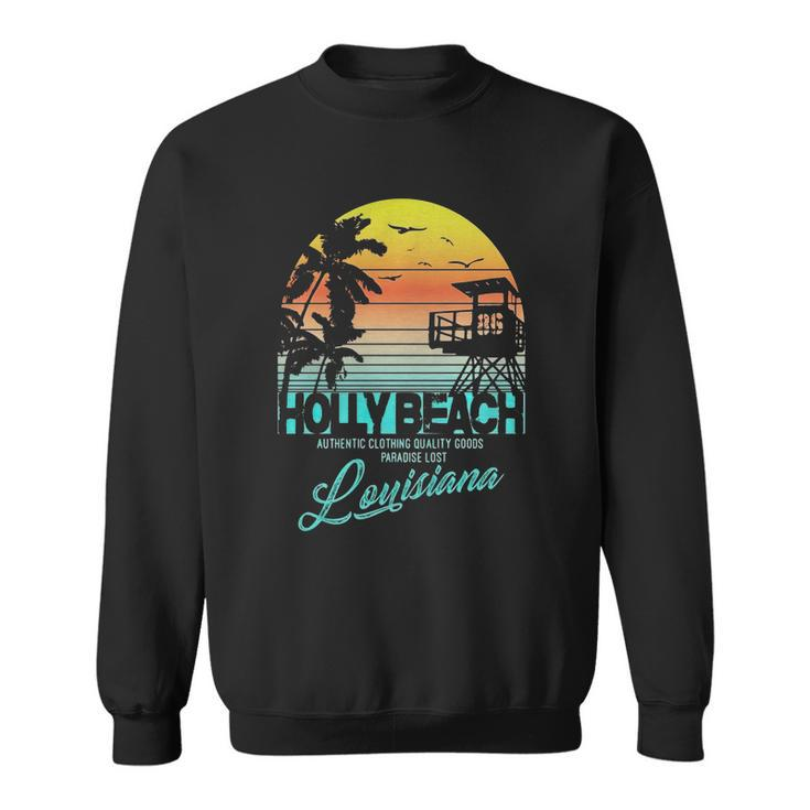 Holly Beach Louisiana Beach Shirt Men Women Sweatshirt Graphic Print Unisex